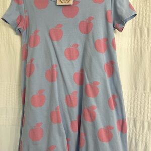 The Beaufort Bonnet Company Blue and Pink Apple Dress